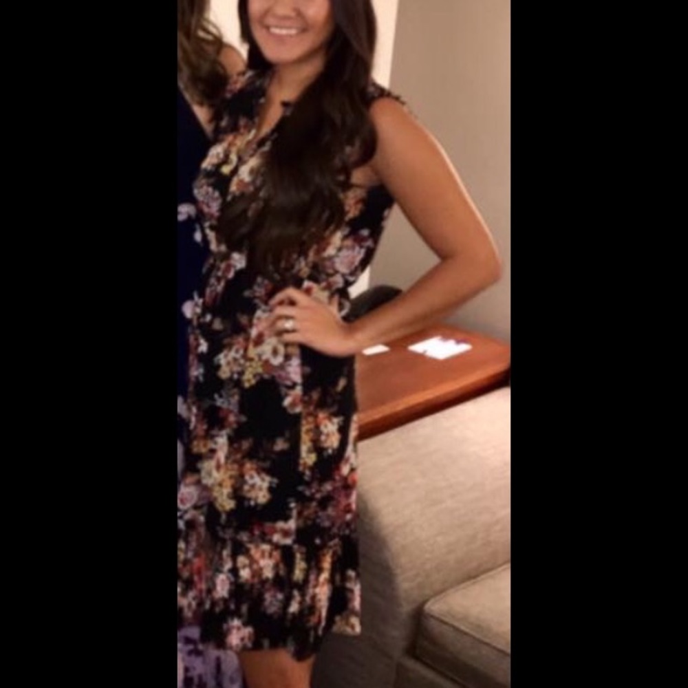 Black Floral Dress